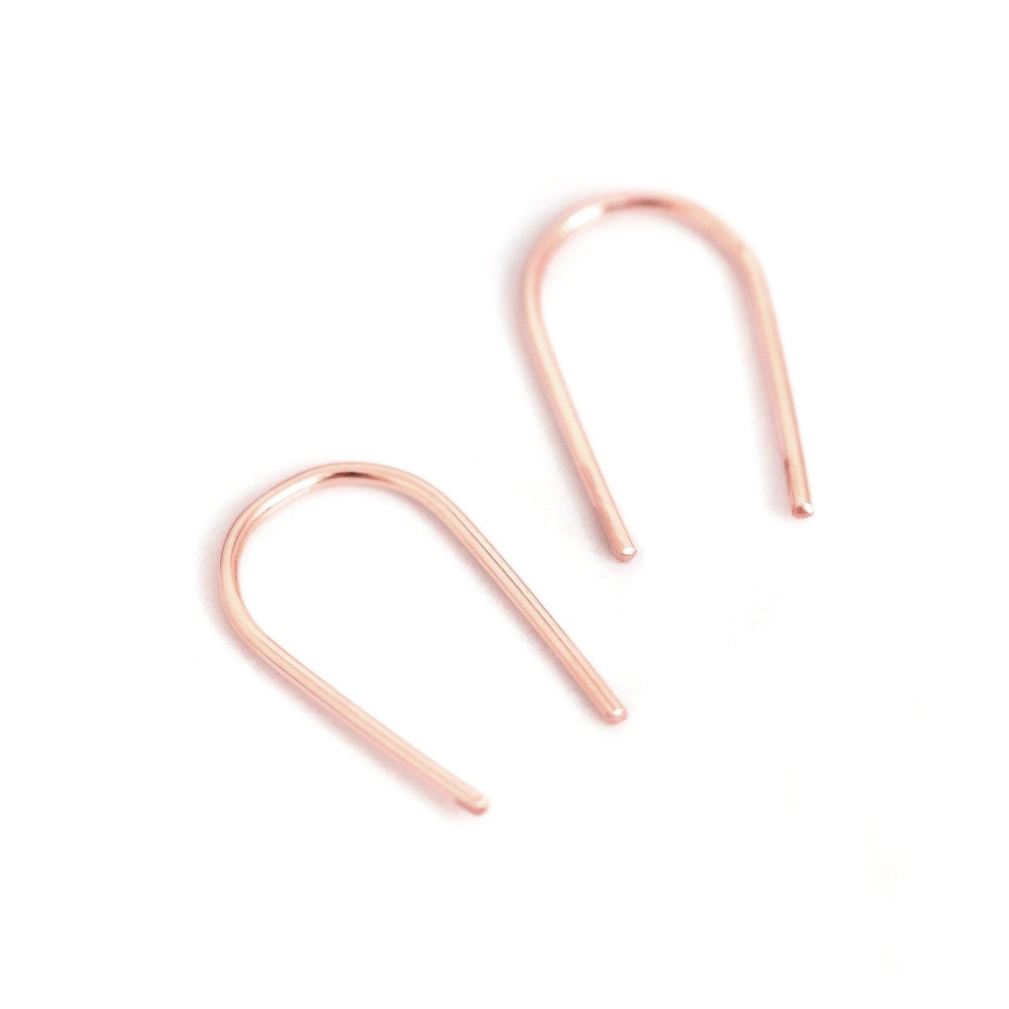 Open Arc Earrings - Minimalist, Hypoallergenic, Waterproof: Gold