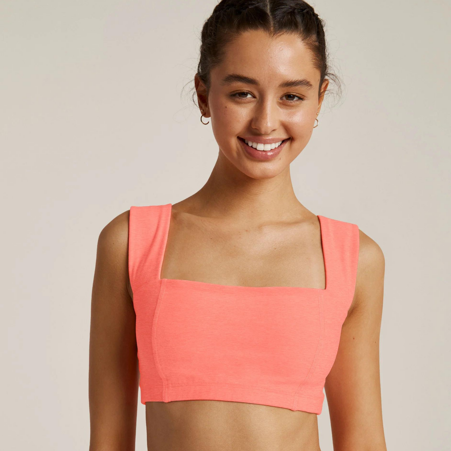 Spacedye Squared Bra Electric Peach Heather
