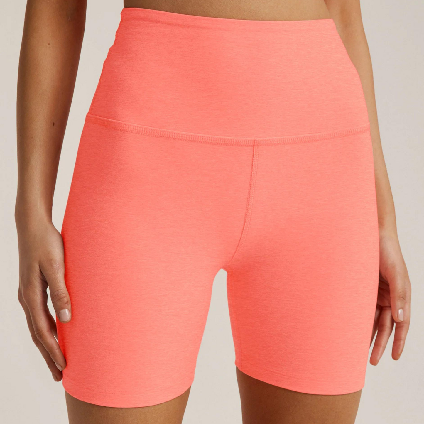 Keep Pace Biker Short Electric Peach Heather