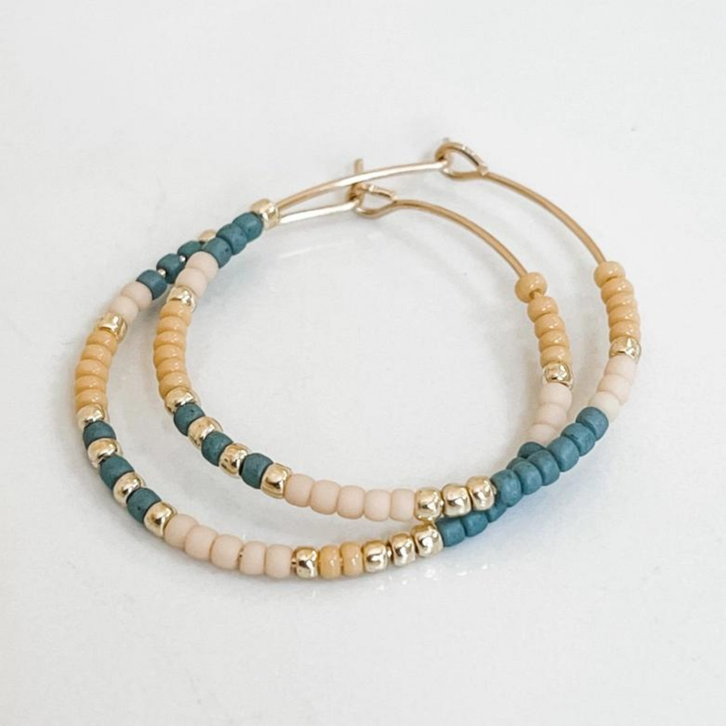 Beaded Hoop Earring - Sweater Weather