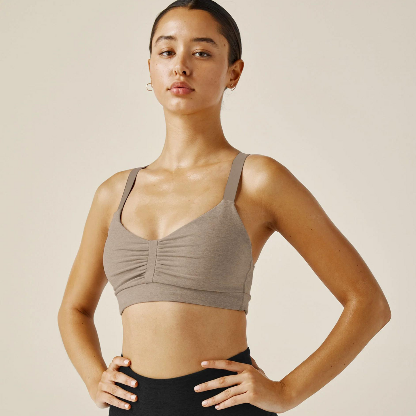 Spacedye On Center Bra Birch Heather