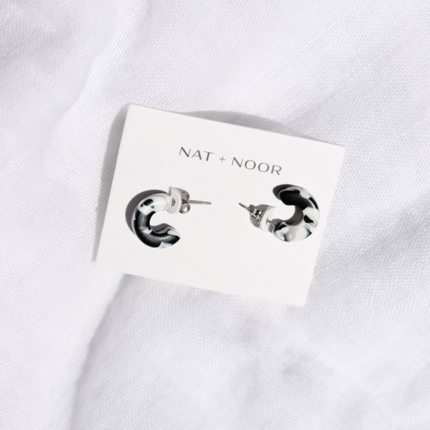 Mali Hoops - Black + White