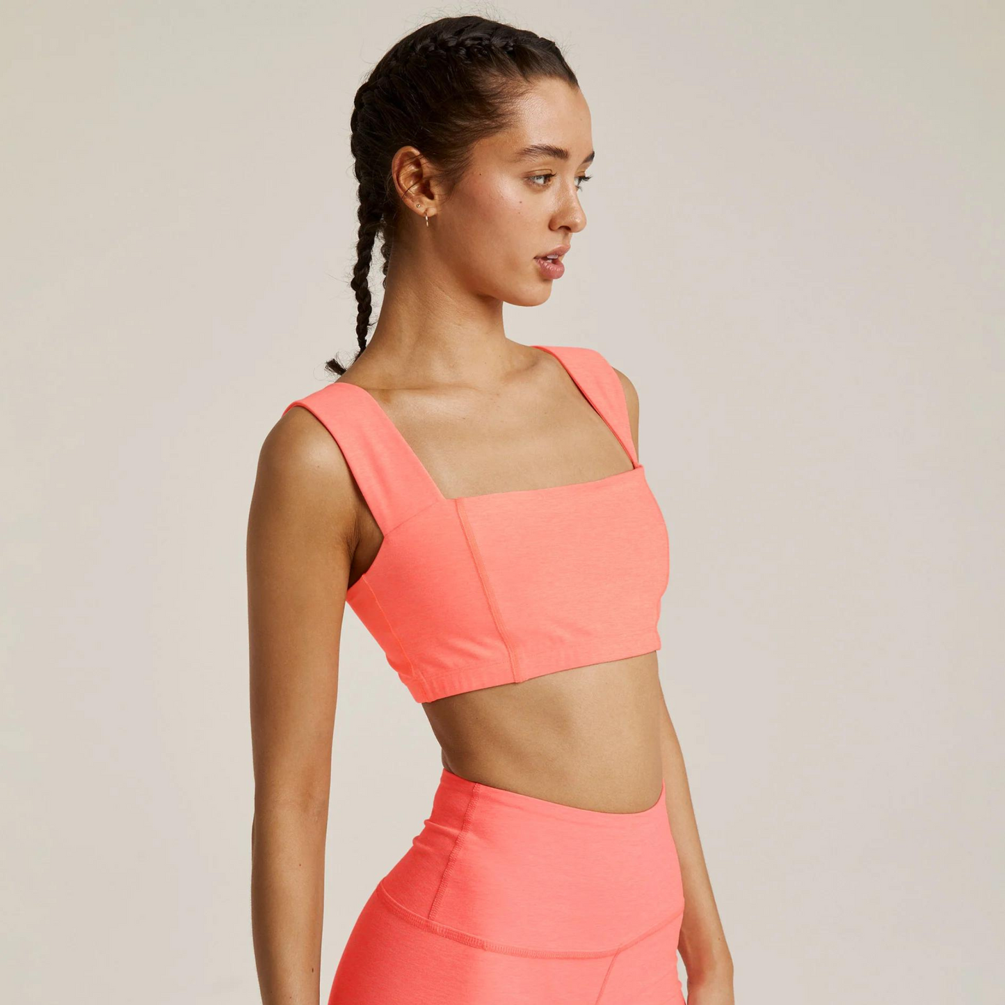 Spacedye Squared Bra Electric Peach Heather
