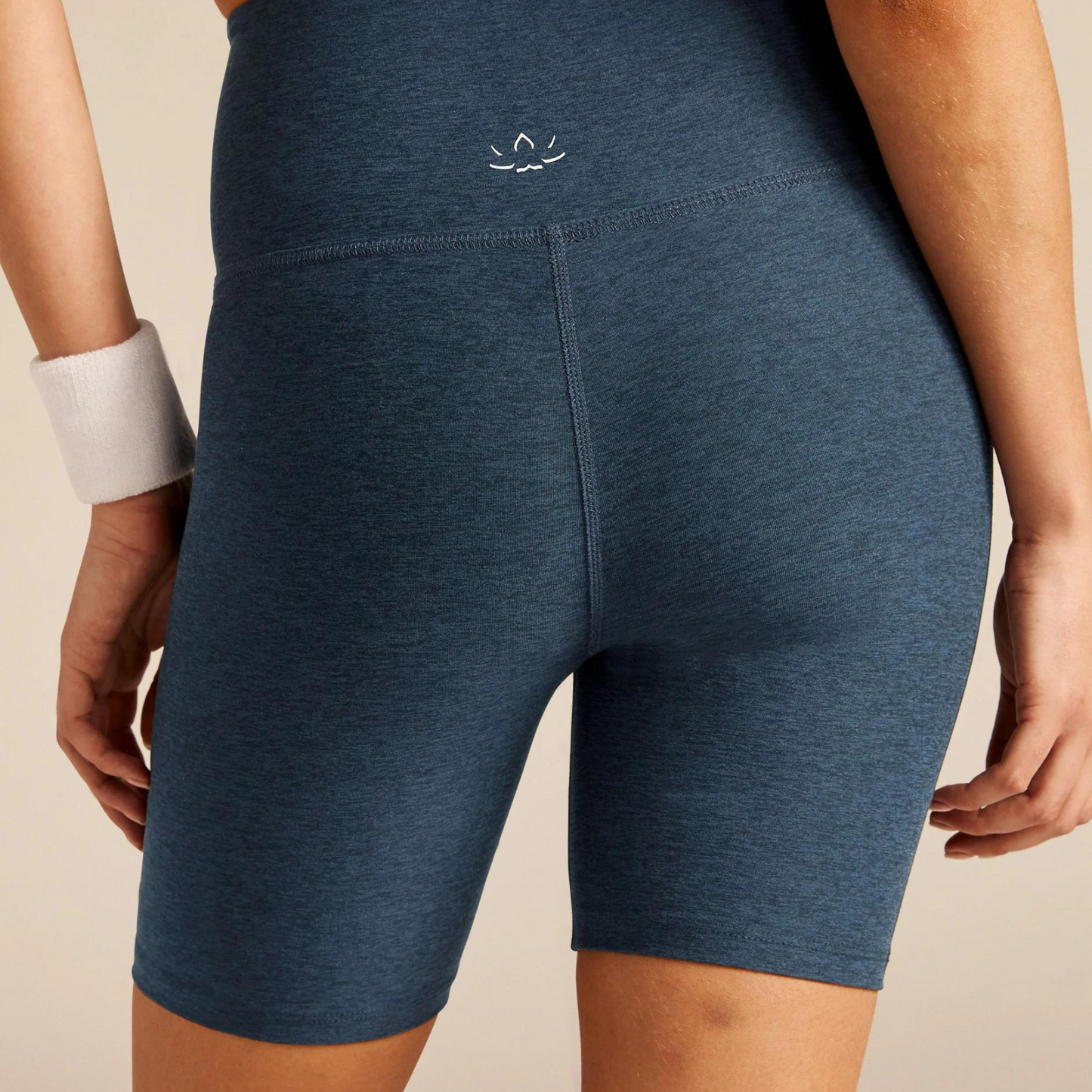 Spacedye High Waist Biker Short Nocturnal Navy