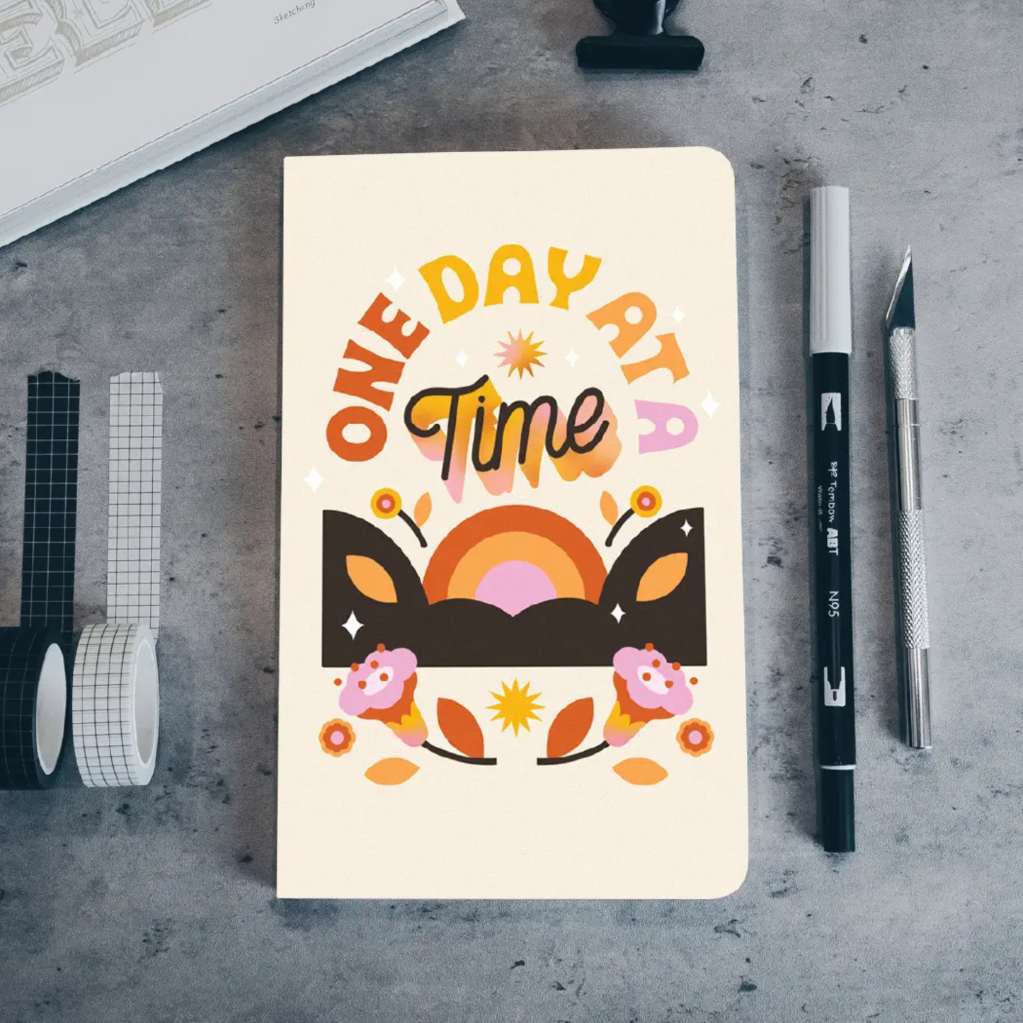 One Day At A Time Journal Notebook