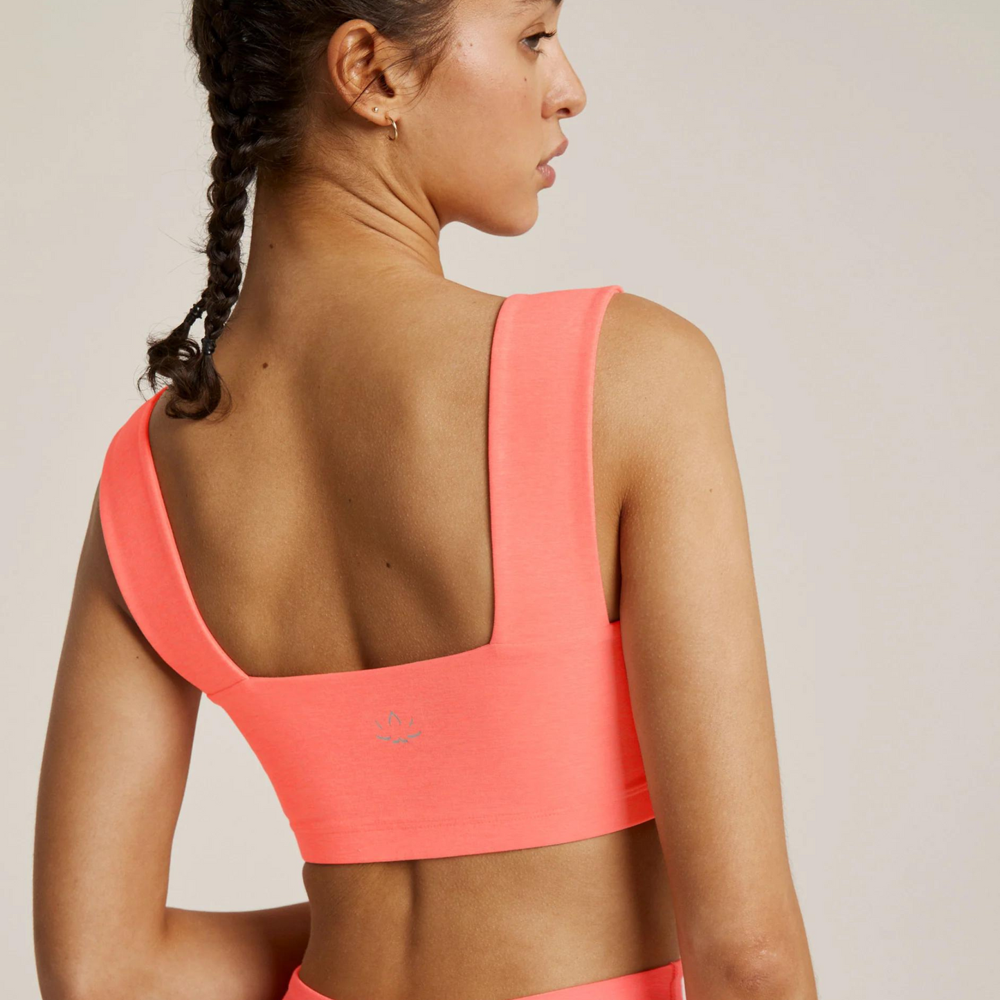 Spacedye Squared Bra Electric Peach Heather