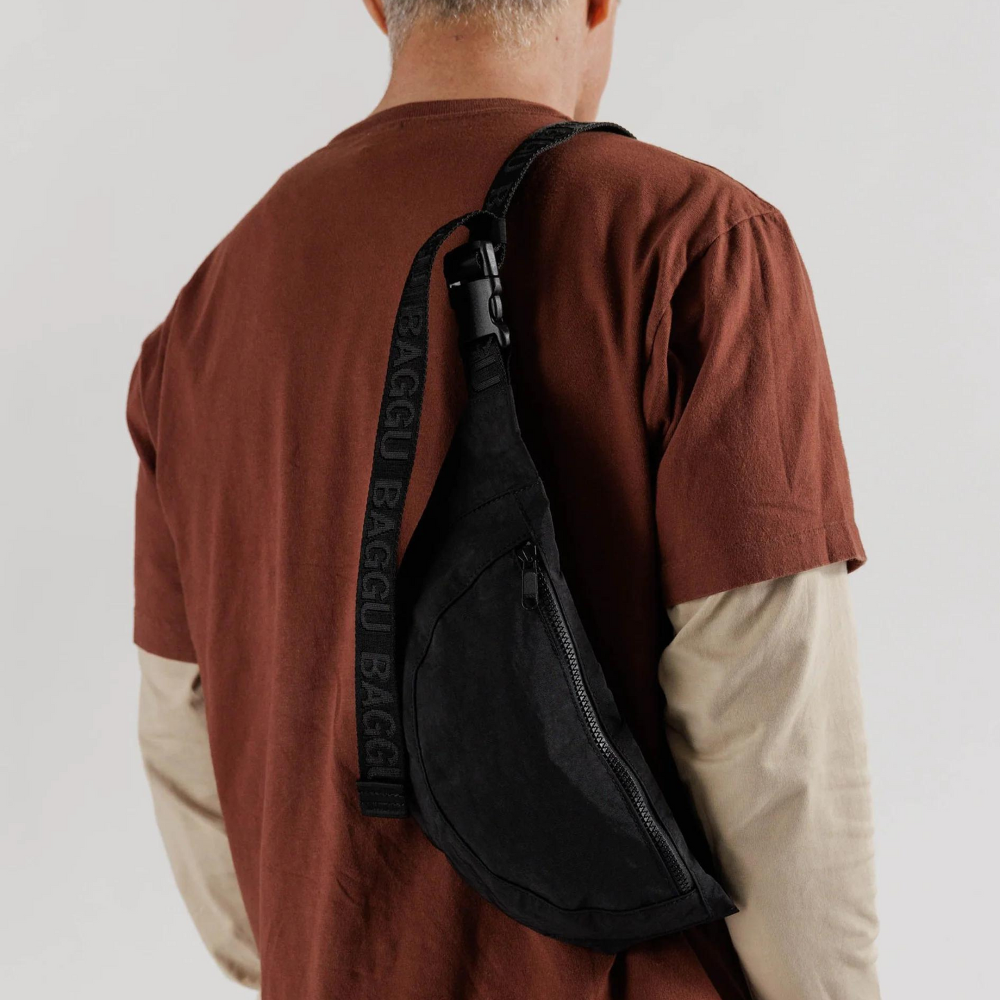 Crescent Fanny Pack Black
