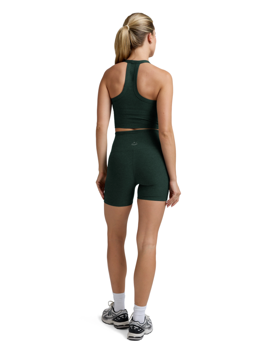 Keep Pace Biker Short 5" Dark Spruce Green Heather