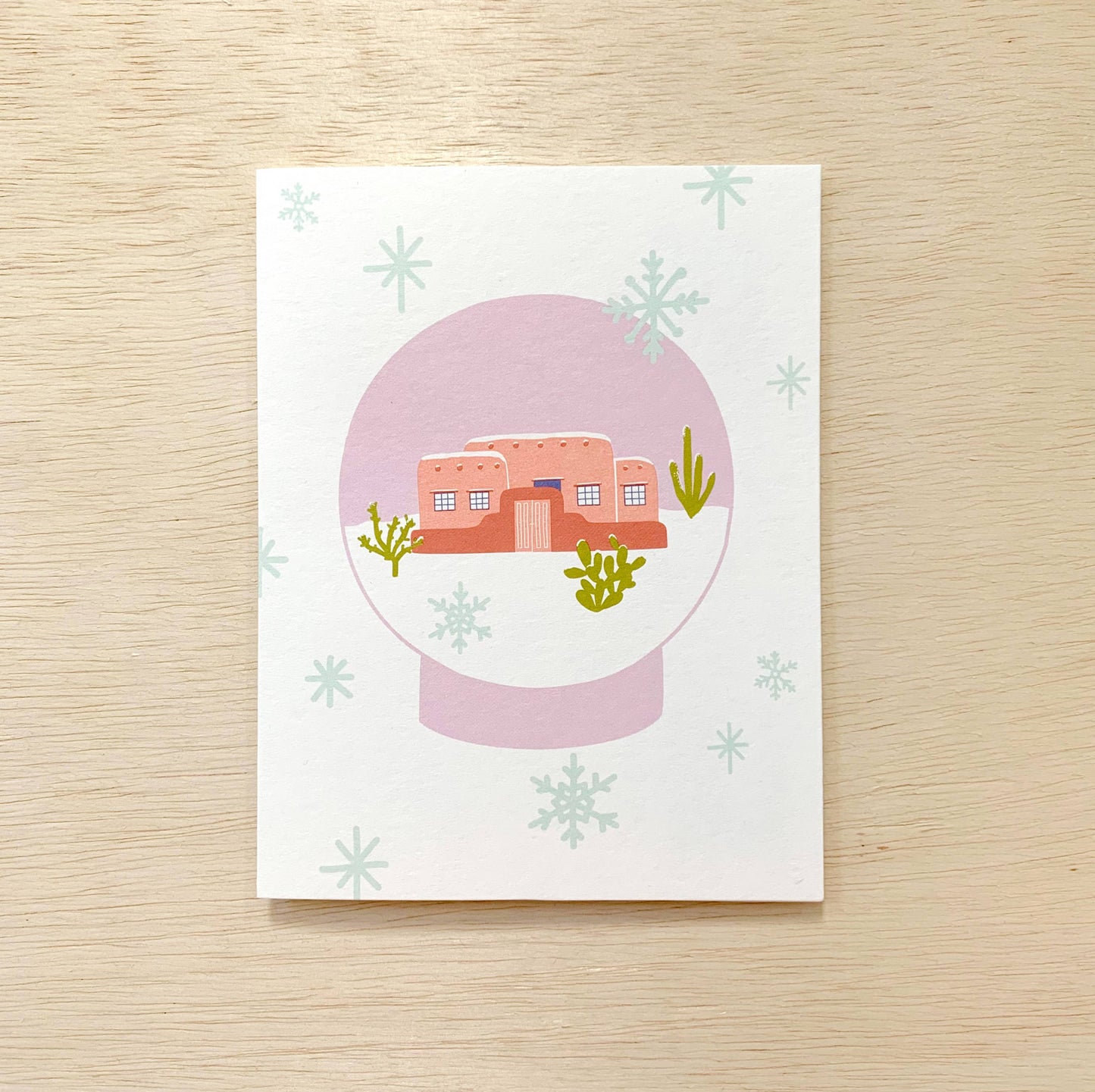 Desert Snow Globe - Holiday Card