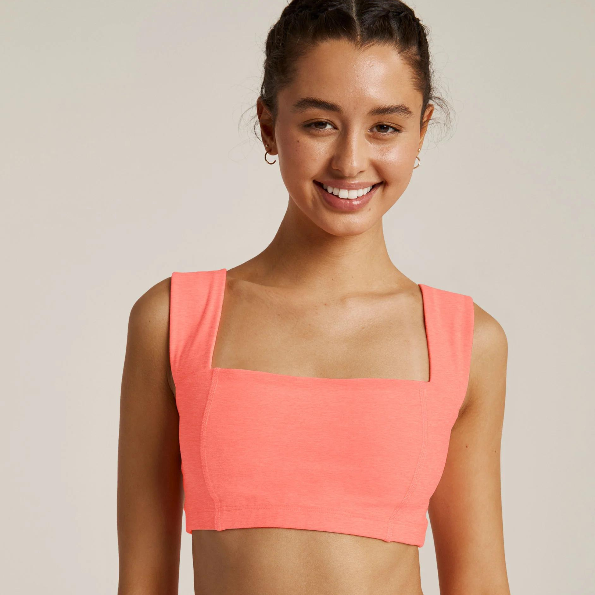 Spacedye Squared Bra True Chartreuse Heather – One Down Dog