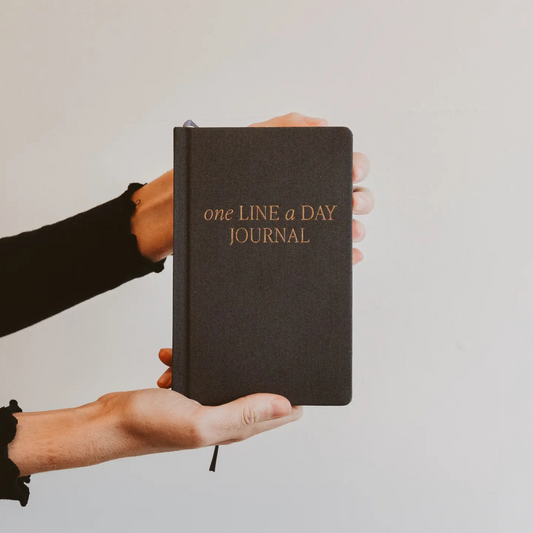 One Line A Day Fabric Journal Black