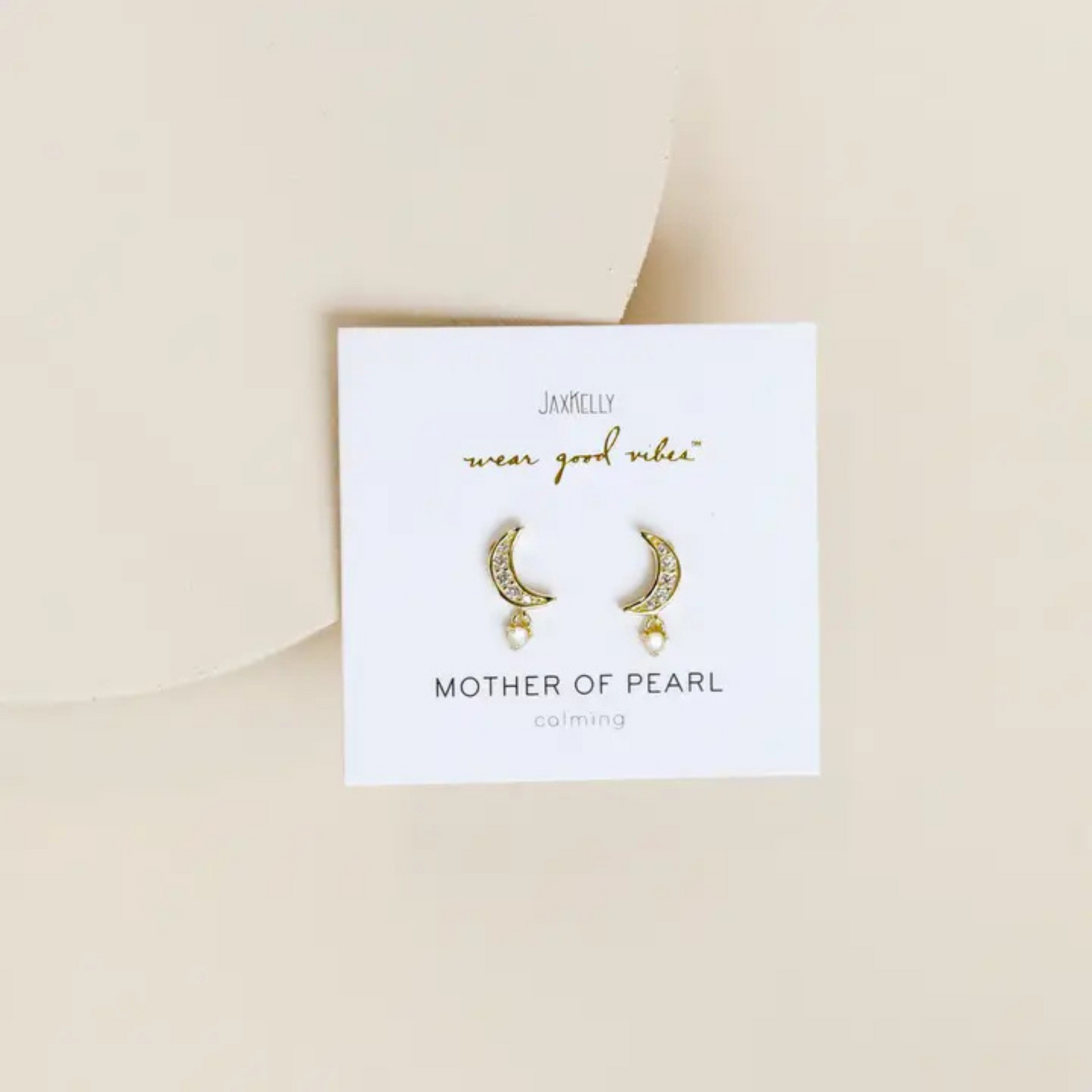 Moon Drop Mother of Pearl Earrings