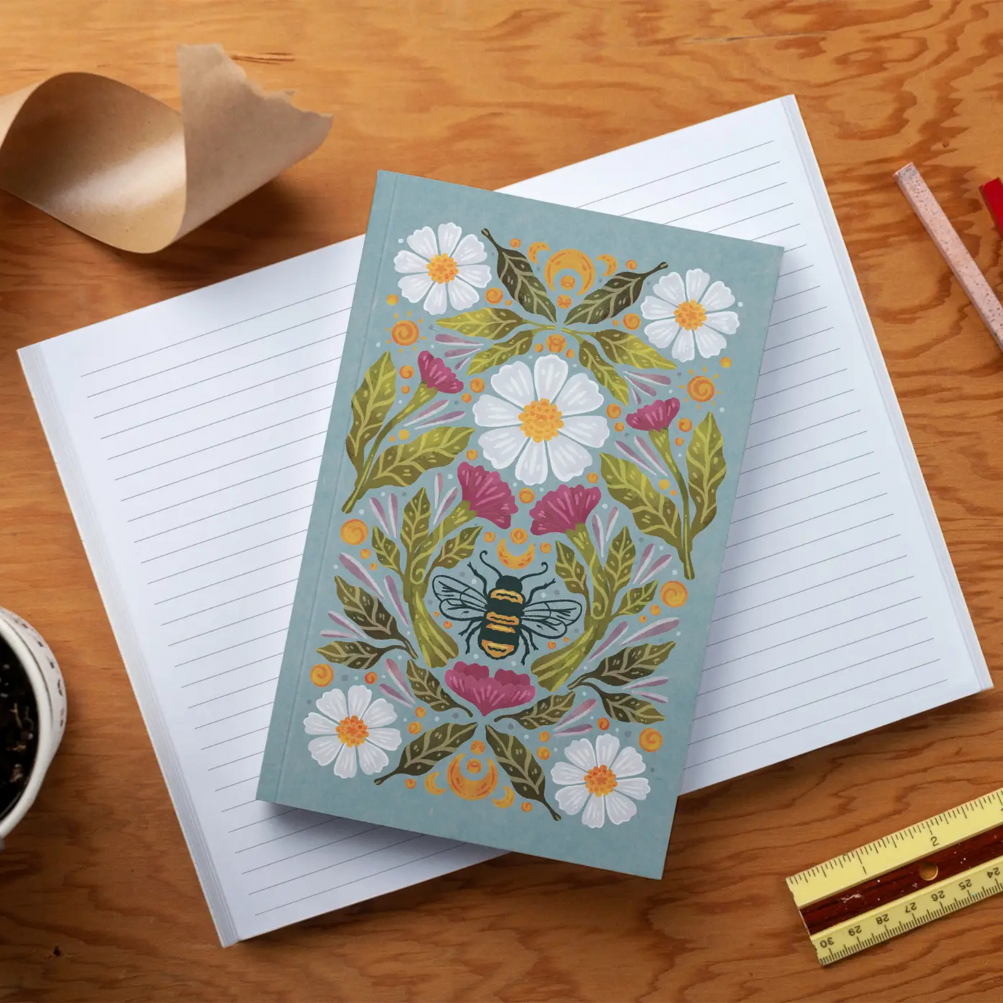 Honeybee Tea Classic Layflat Journal Notebook