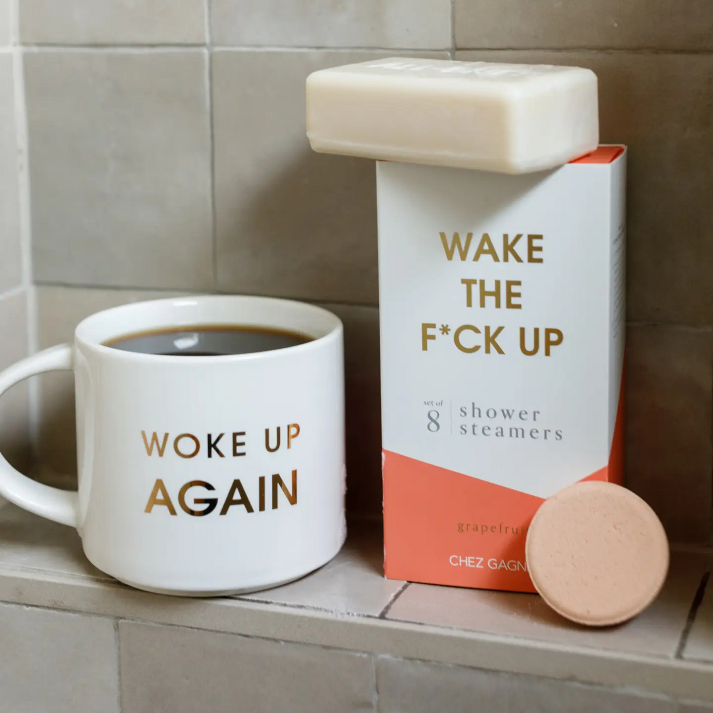 Wake the F*** Up Shower Steamers - Grapefruit