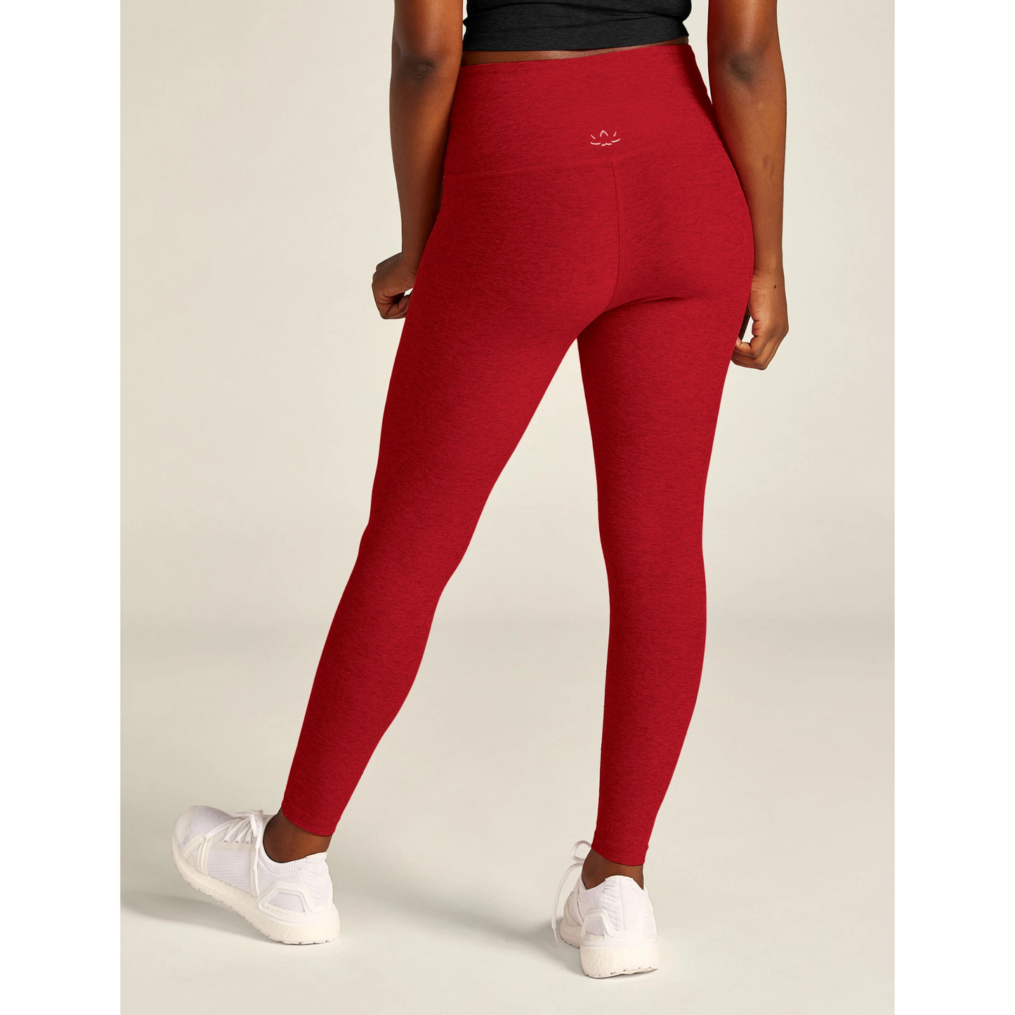 At Your Leisure High Waist Midi Legging Ruby Red Heather