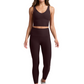 Spacedye Caught in the Midi High Waist Dark Chocolate Heather