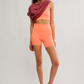 Never Better 5" Bike Short Neon Coral