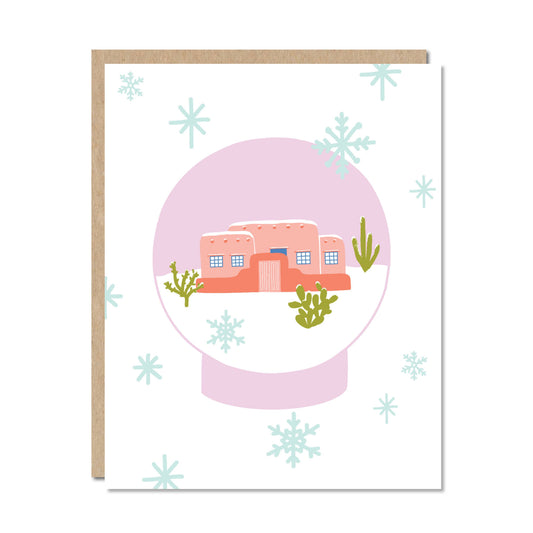 Desert Snow Globe - Holiday Card