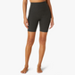 front of dark charcoal biker short